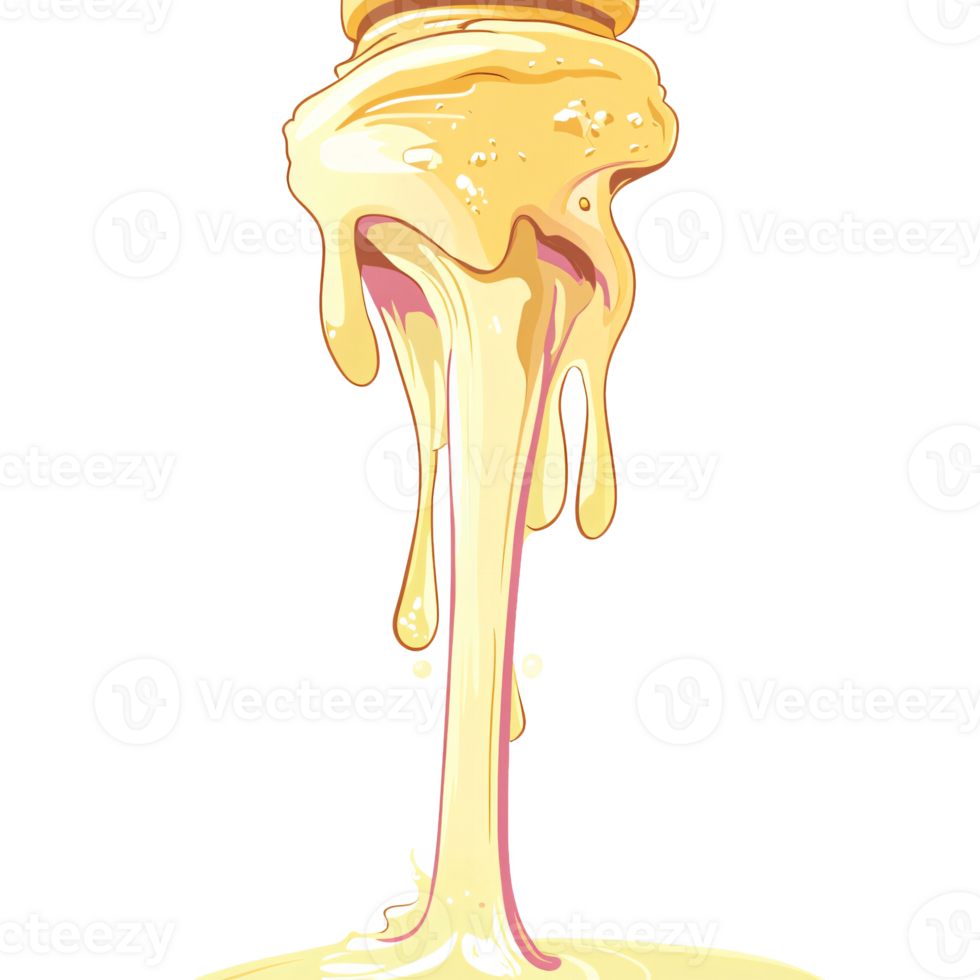 Honey dripping from a jar png