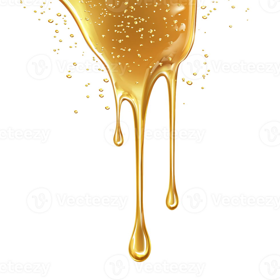 Molten Honey Dripping with a Lustrous Shine png