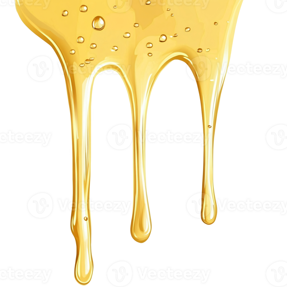 Thick, Smooth Honey Cascading Down png