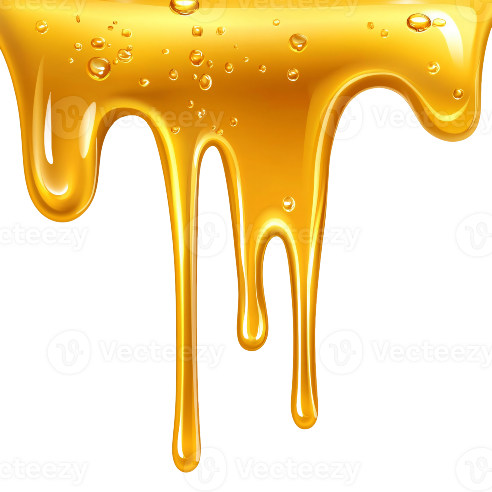 Raw Honey Dripping in Thick Strands png