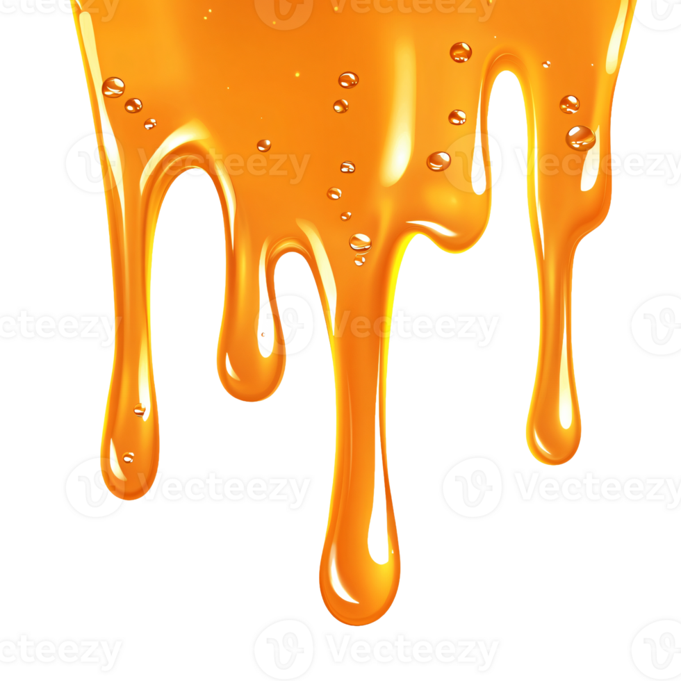 Golden Syrup-Like Honey Dripping png