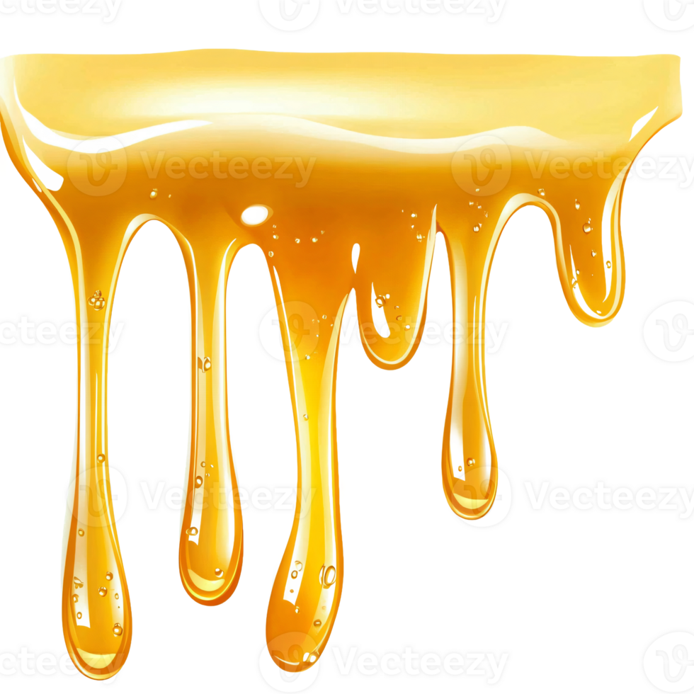 Slow Motion Honey Drops Falling png