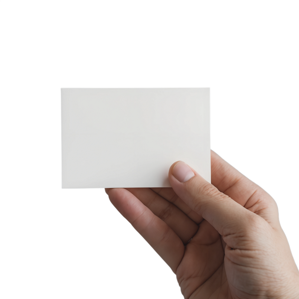 Isolated Blank Card Template Customizable Business or Invitation Card Design png