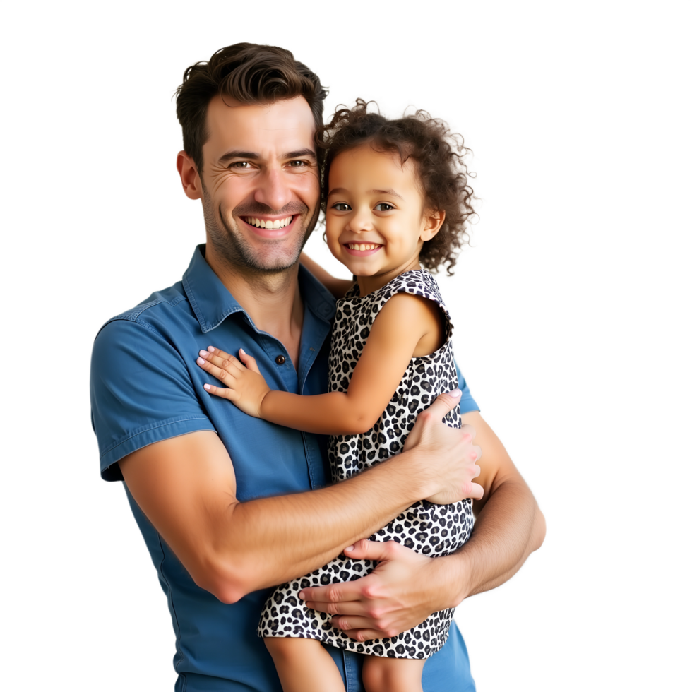 Happy Asian Father with Daughter Family Love Happiness png