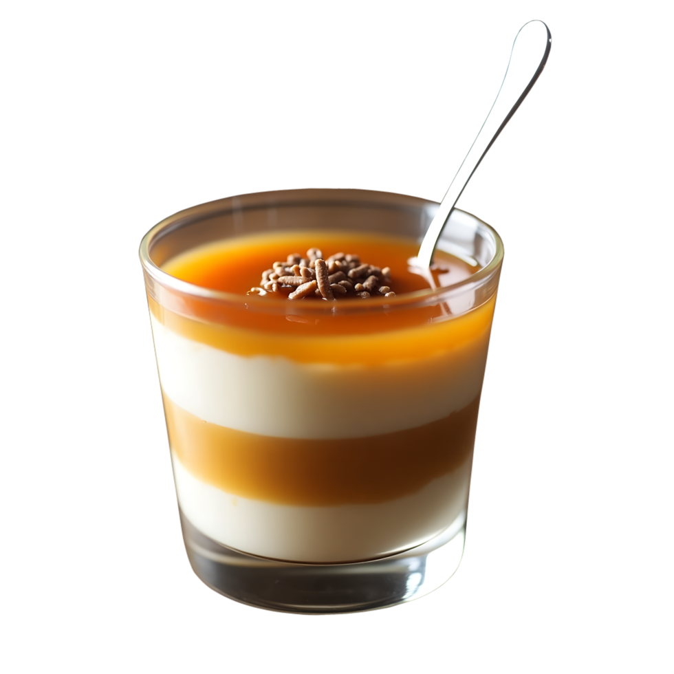 Sweet Caramel Custard Dessert Transparent Background Food Clipart png