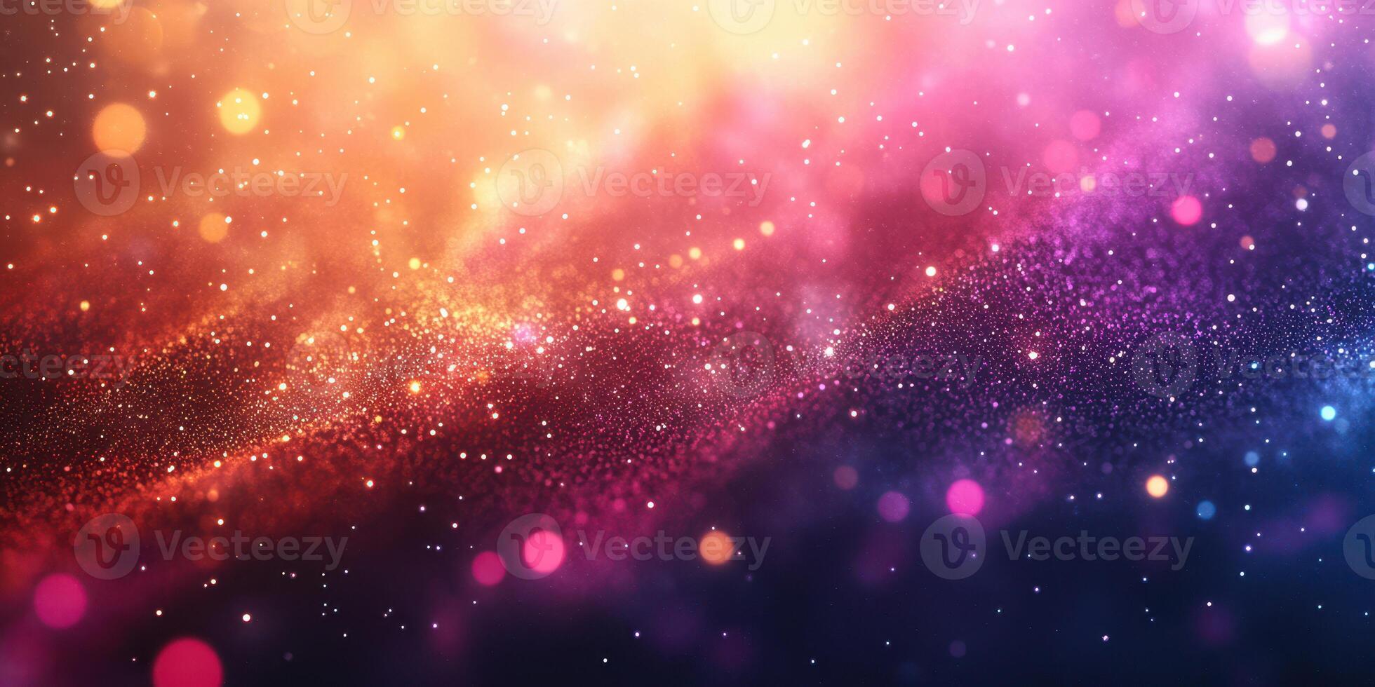 Colorful abstract background with shimmering particles and vibrant hues in a cosmic style photo