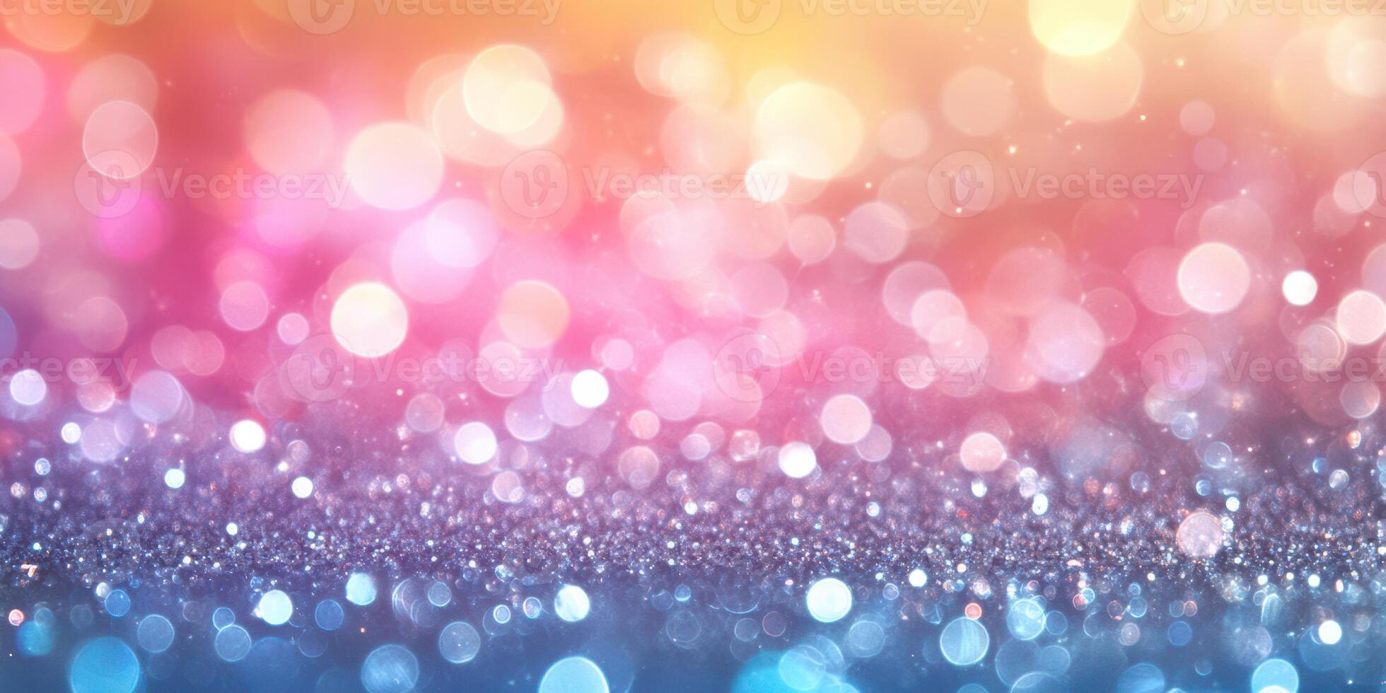 Colorful bokeh lights create a dreamy atmosphere during a festive evening celebration photo