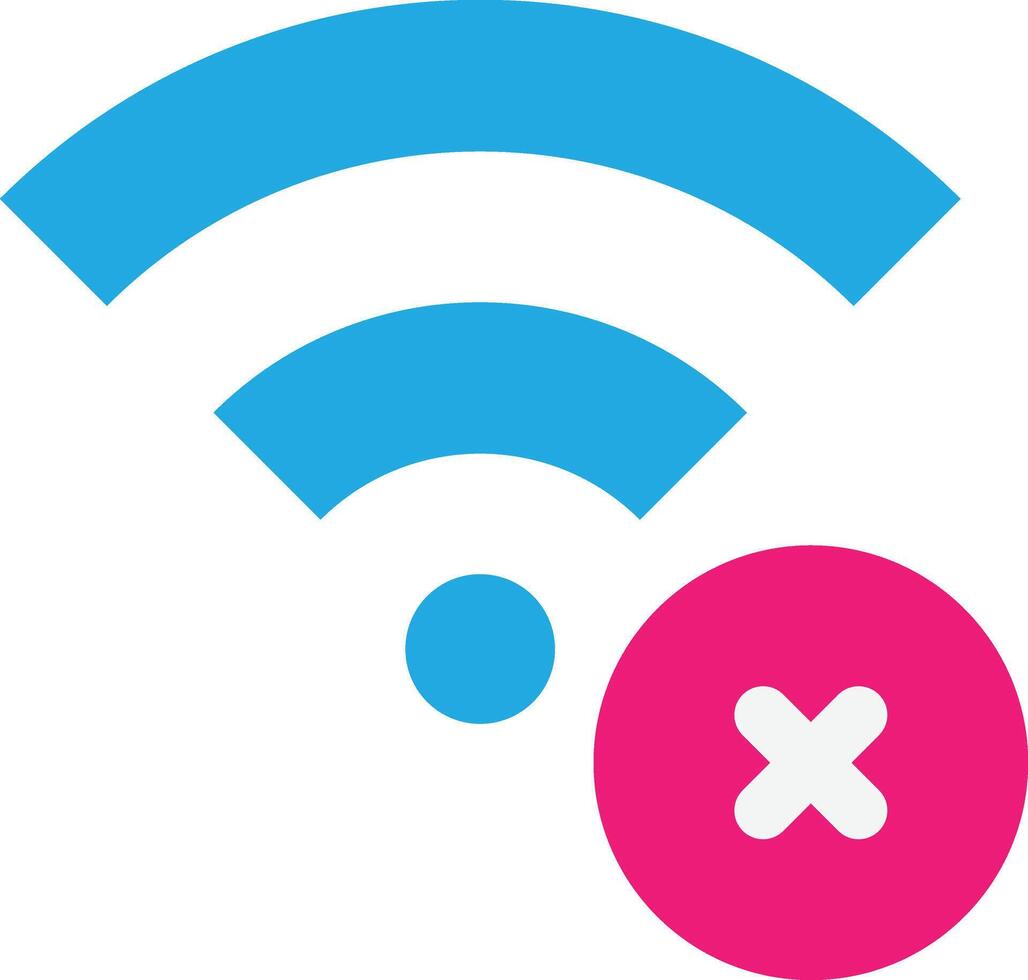 No Wifi Connection Network vector