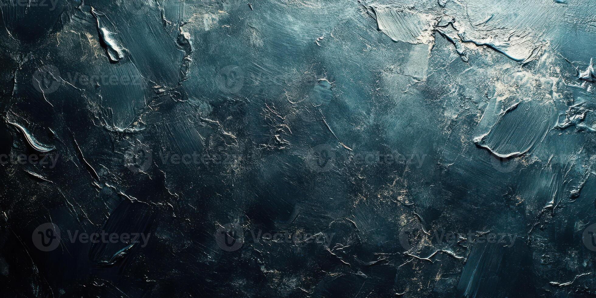 Dark textured surface with abstract patterns and rich colors evoking a sense of depth and mystery in a modern artistic style photo
