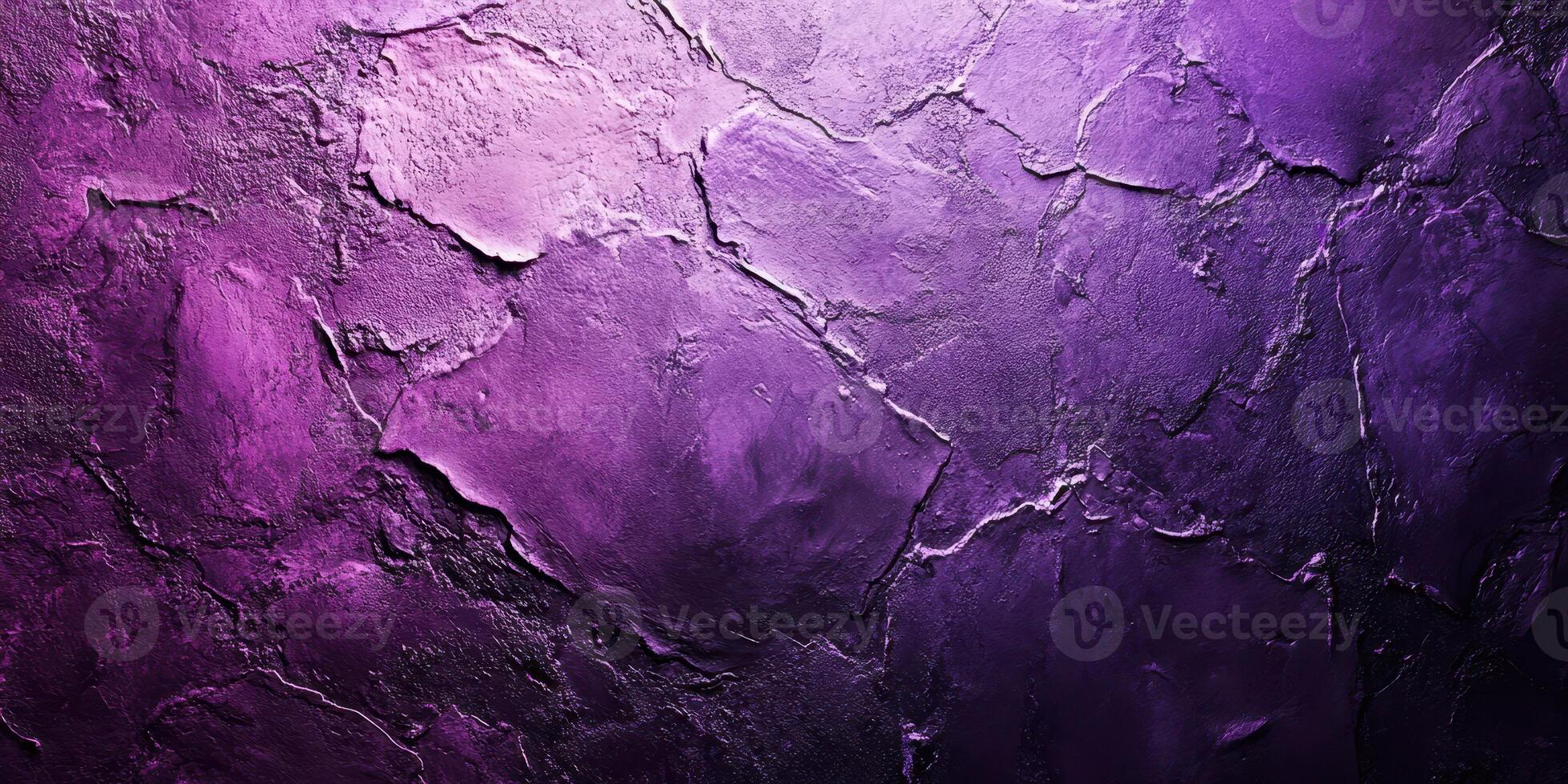 Textured purple wall with cracks, showcasing a blend of rich colors and patterns, ideal for artistic backgrounds and modern interiors photo