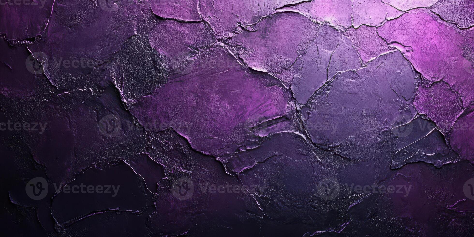 Textured purple wall with abstract slate rock patterns highlighting artistic craftsmanship and vibrant color depth photo