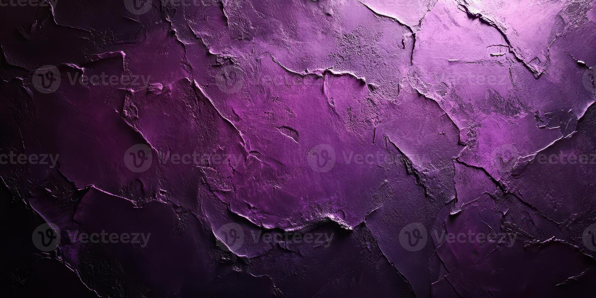 Vibrant purple textured wall with deep shadows and highlights showcasing artistic plasterwork photo