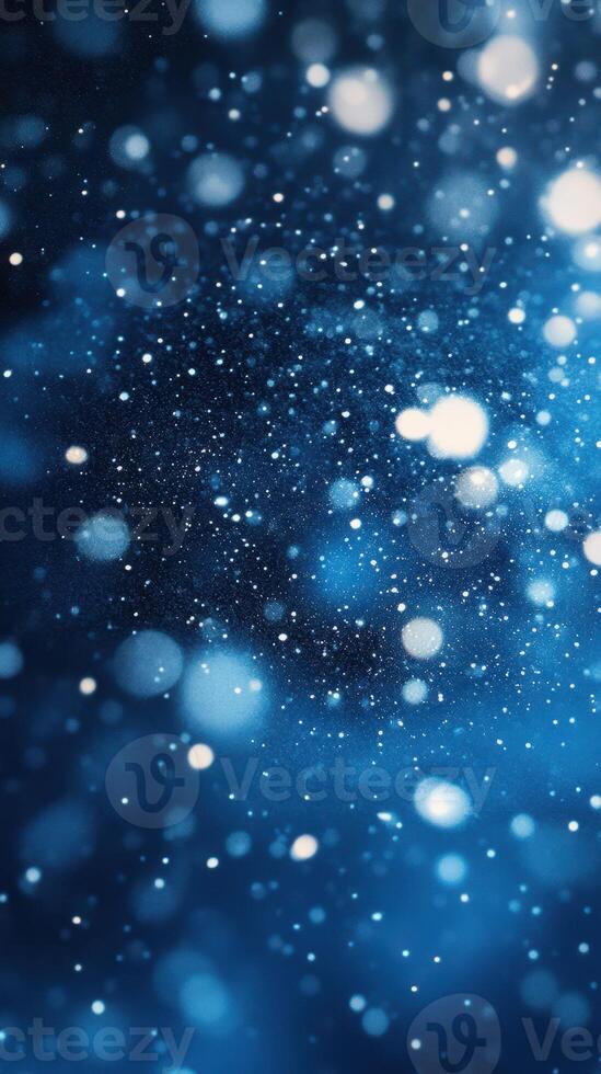 Bright and shimmering blue particles create a magical atmosphere with depth and texture in this enchanting background photo