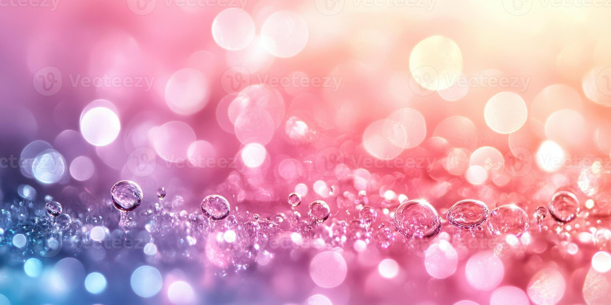 Colorful drops of water glisten on a surface during early morning light in a vibrant setting highlighting nature's beauty photo
