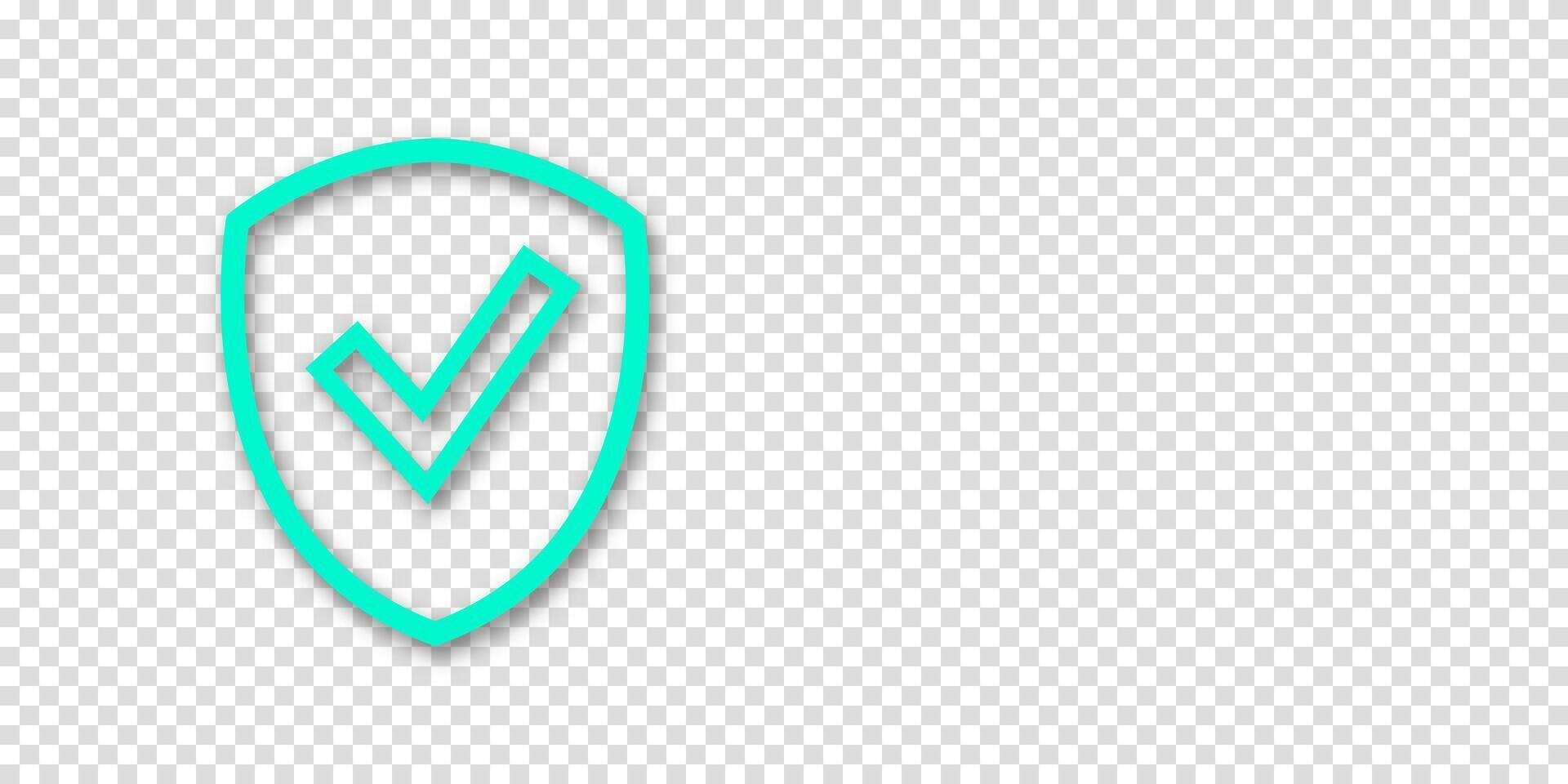 Banner featuring shield and check mark icon. Great for approval, verification, or quality assurance themes with text space. vector