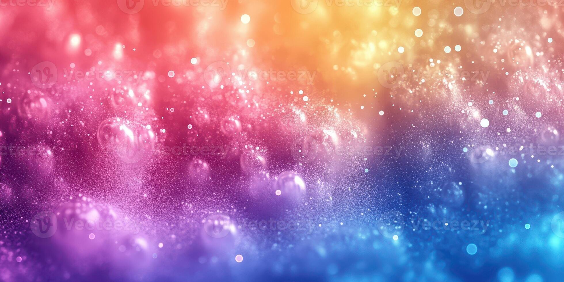 Colorful bubbles create a mesmerizing abstract background in a vibrant gradient photo