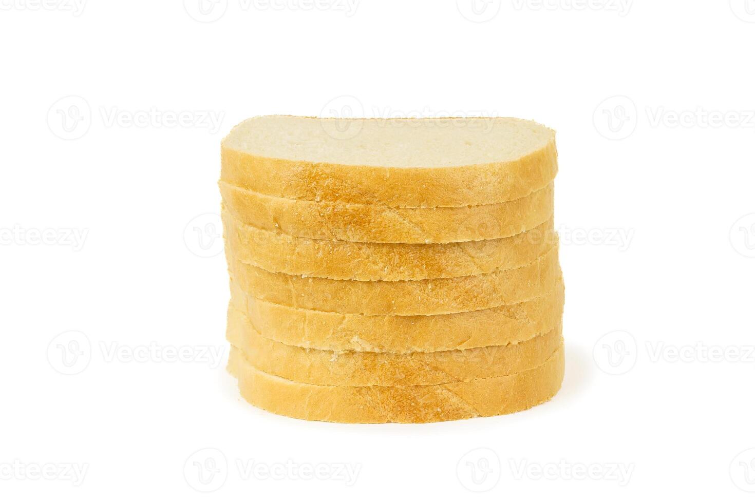 Loaf bread isolated white photo