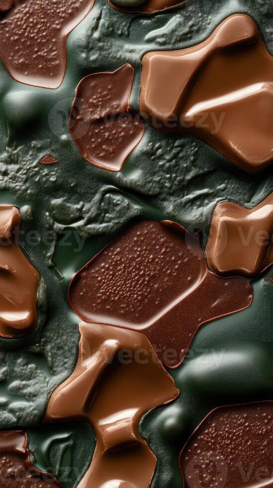 Abstract chocolate texture with rich brown layers and smooth surfaces capturing the essence of confectionery art photo