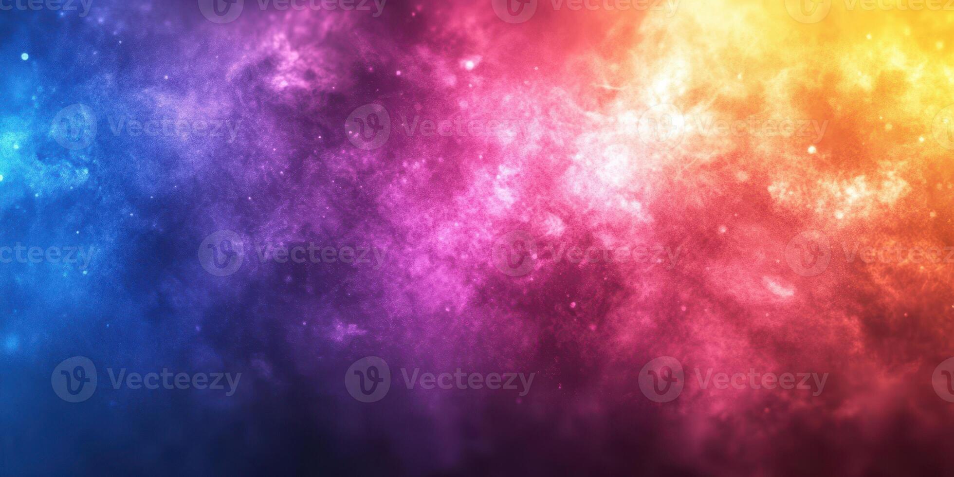 Vibrant cosmic explosion with colors of blue, purple, orange, and pink creating a stunning abstract background photo