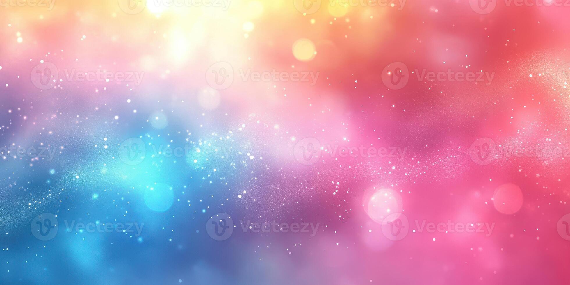 Colorful abstract background with blurred lights and sparkling effects creating a dreamy atmosphere photo