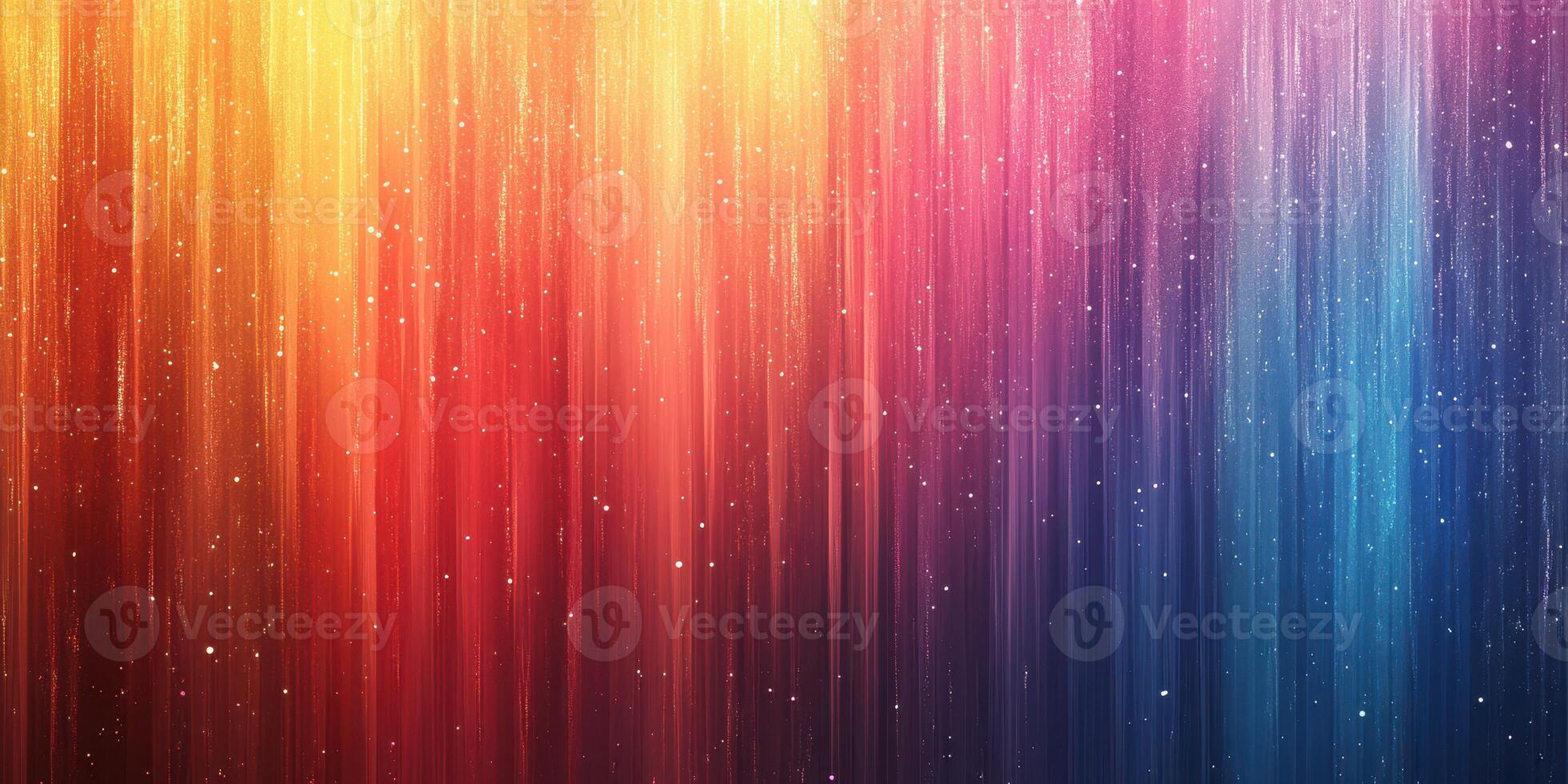 Colorful vertical lines create a vibrant backdrop with a gradient of hues from warm to cool tones during a festive atmosphere photo