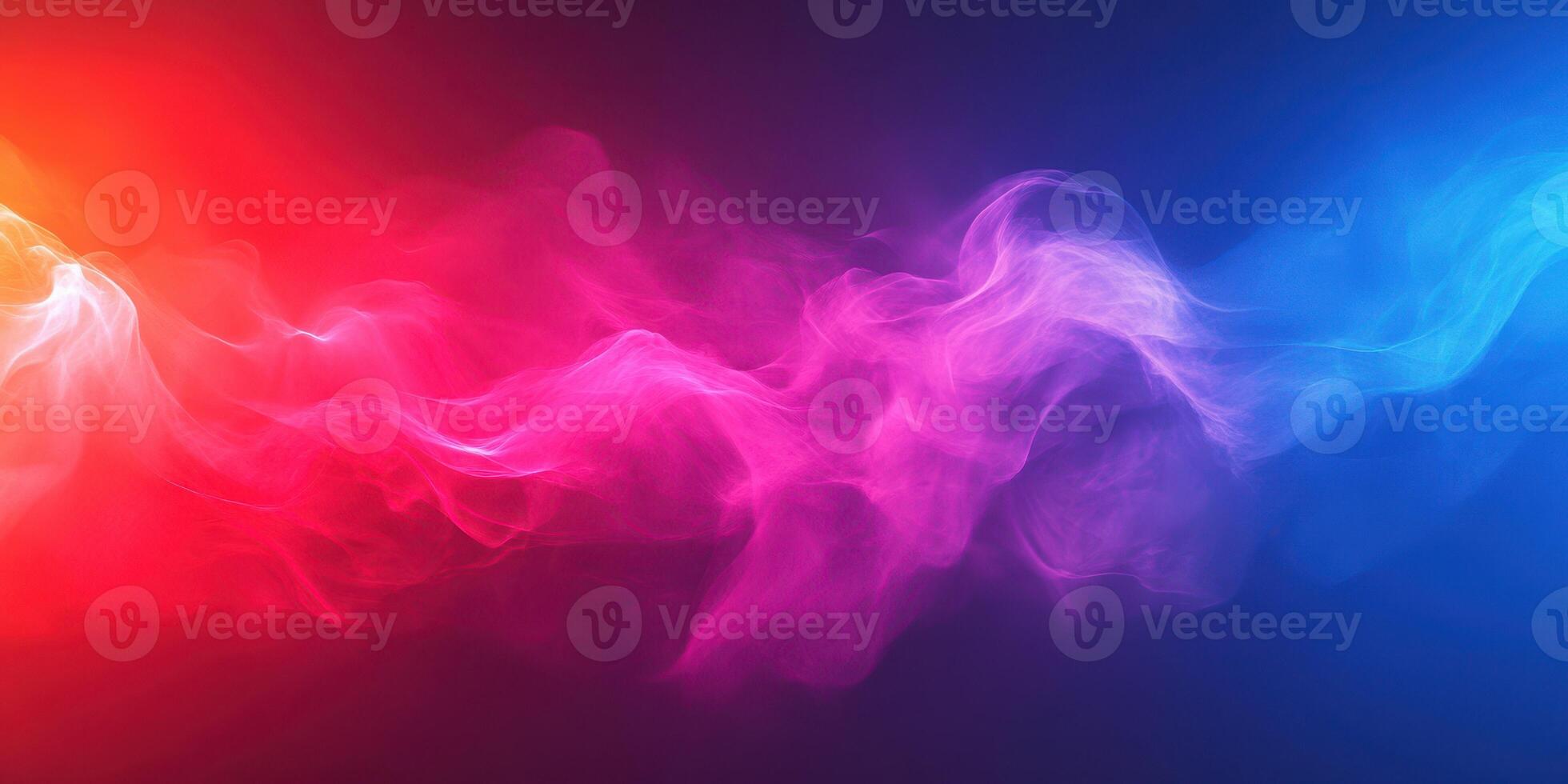 Colorful abstract smoke waves creating a vibrant visual effect in digital art photo