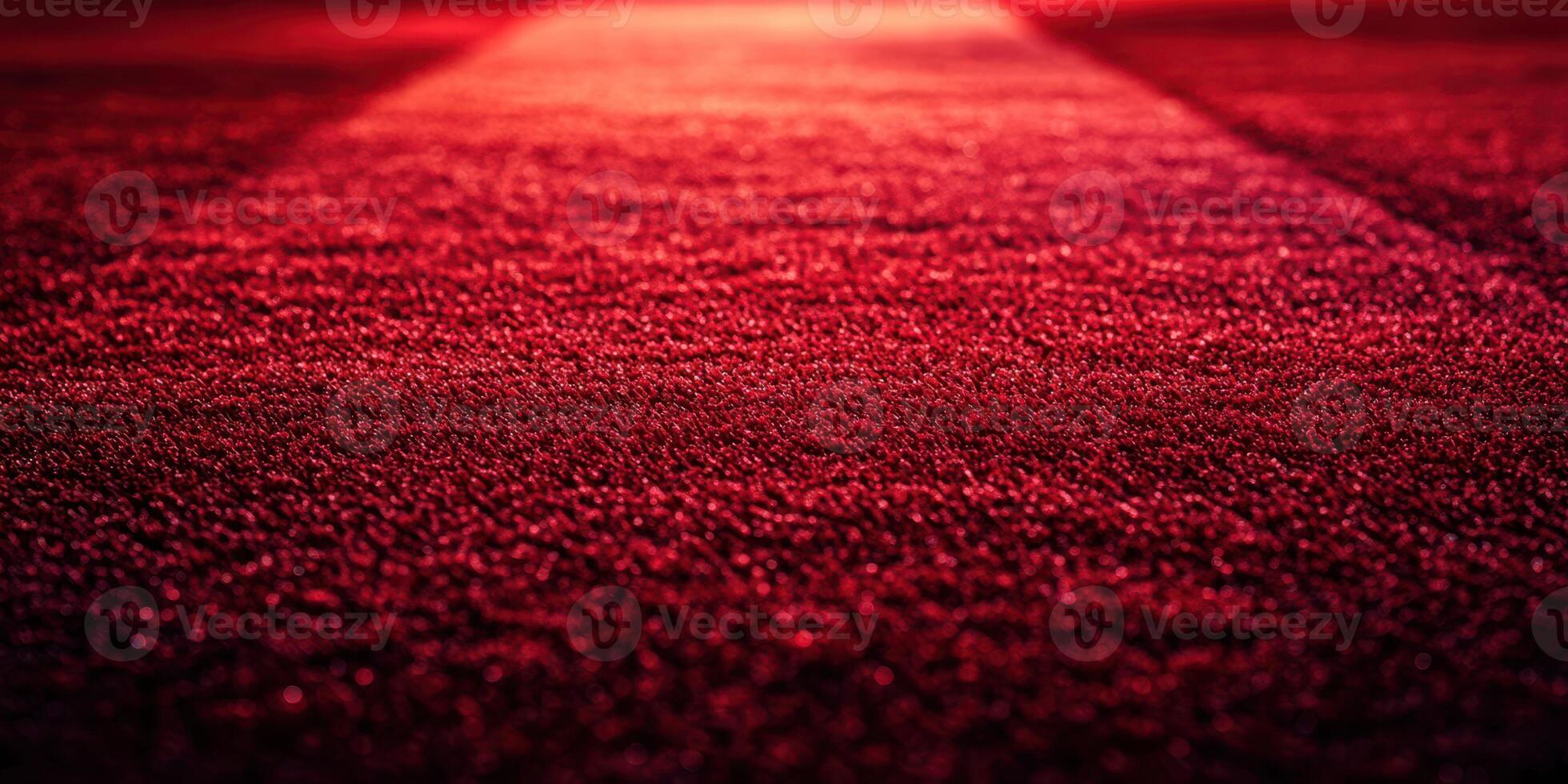 Elegant red carpet creating a luxurious atmosphere in a well-lit venue for a special event photo