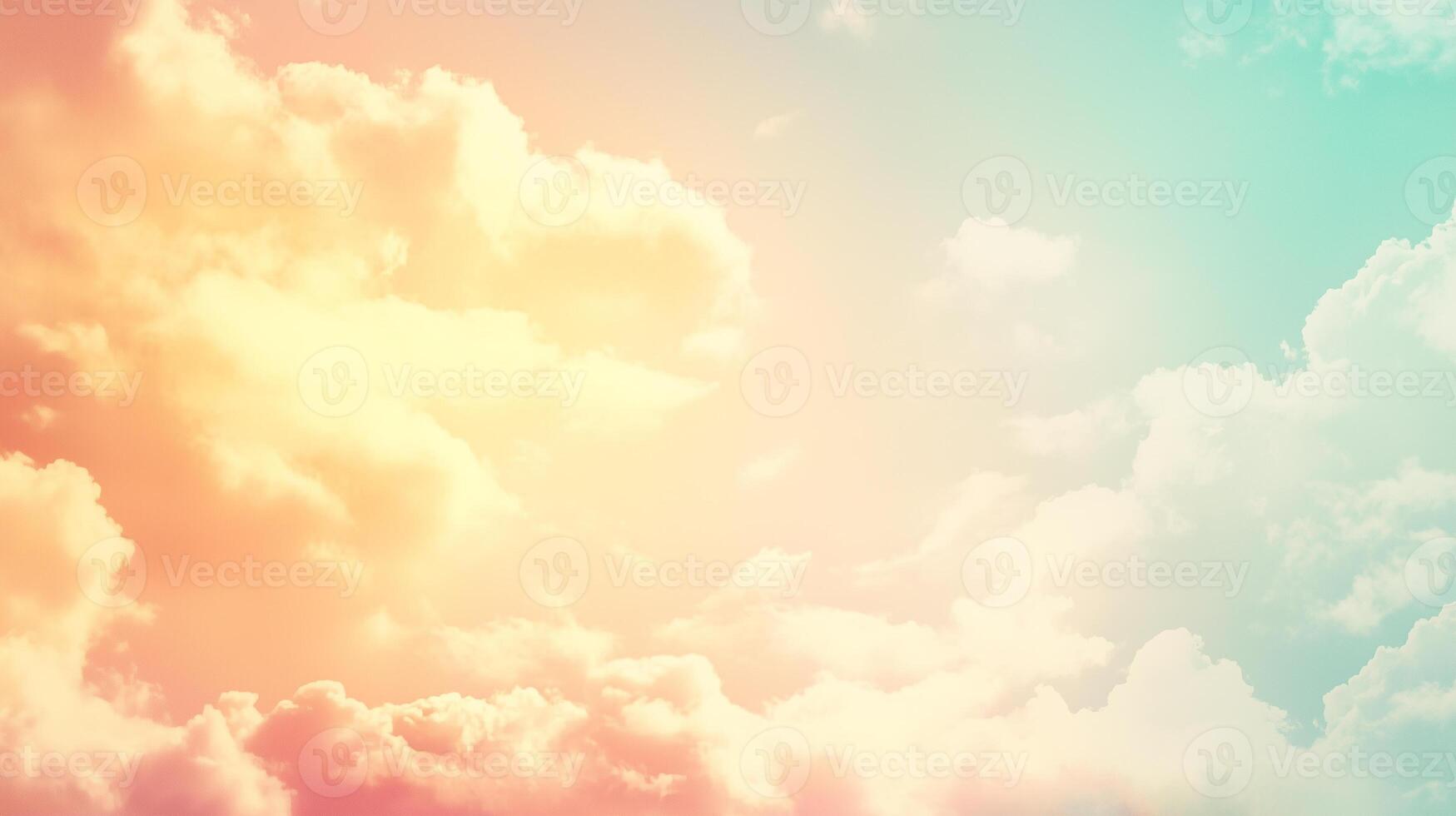 dreamy sky, pastel color palette photo