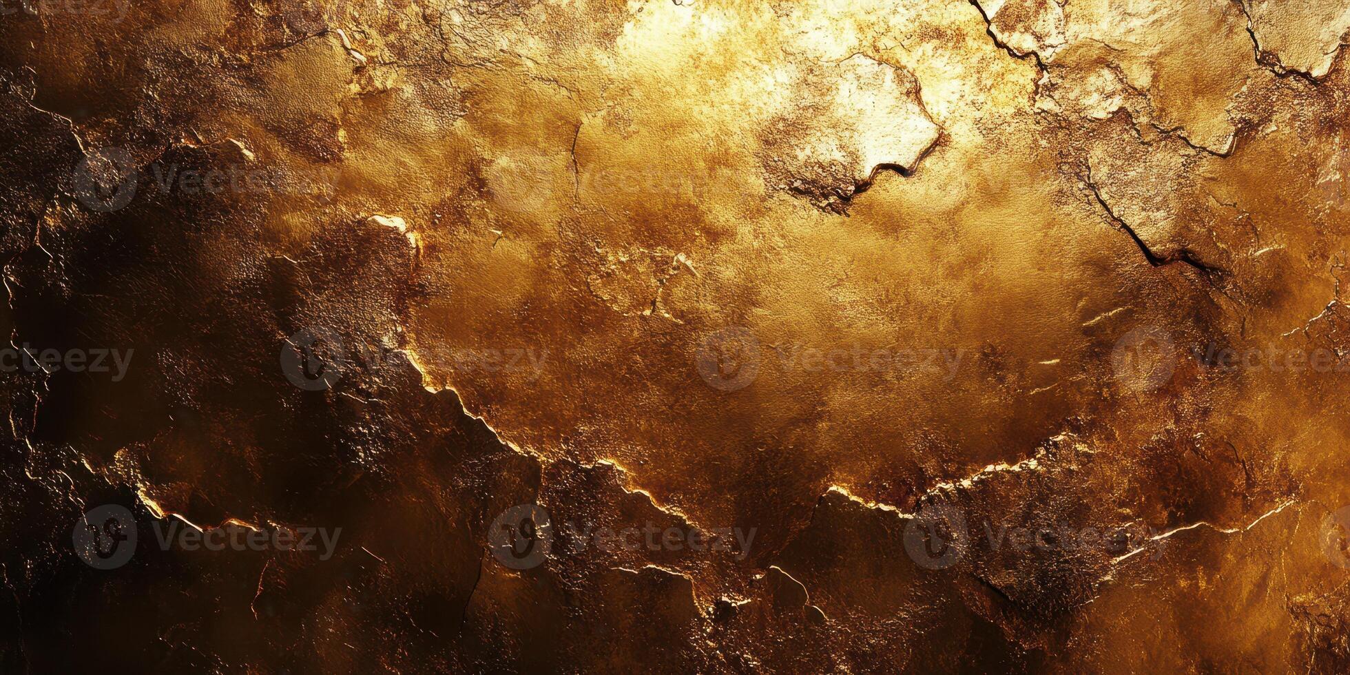 Textures of gold and brown showcasing intricate cracks and patterns in a rich, metallic surface photo