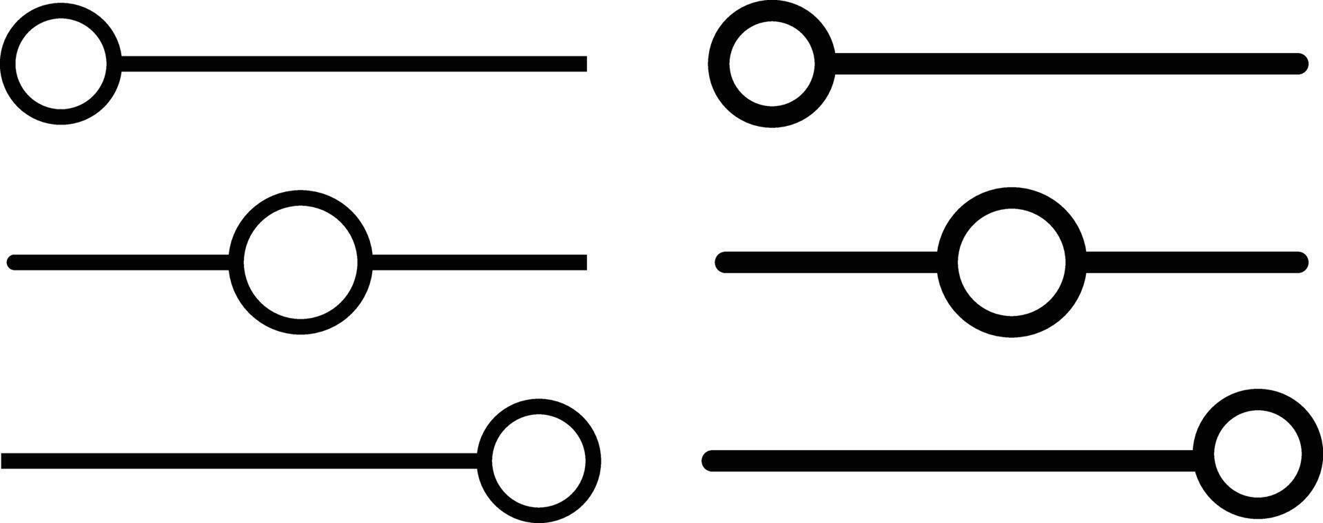 Website sliders isolated icon. adjusting the icon. flat, simple vector