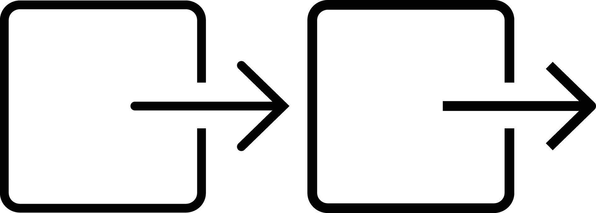 Logout icon. symbol logout arrow and door icon exit and entry vector