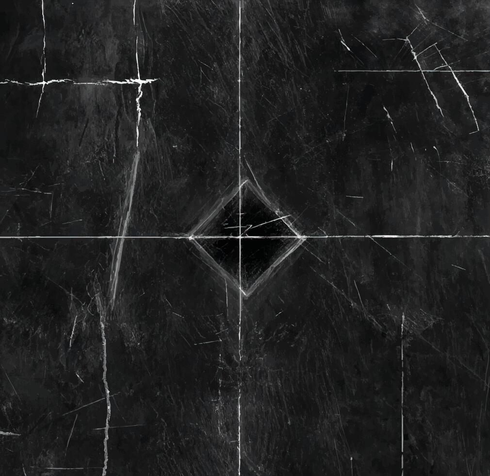 Dark grunge texture with scratches and crossed white lines, ideal for backgrounds, overlays, and design elements. vector