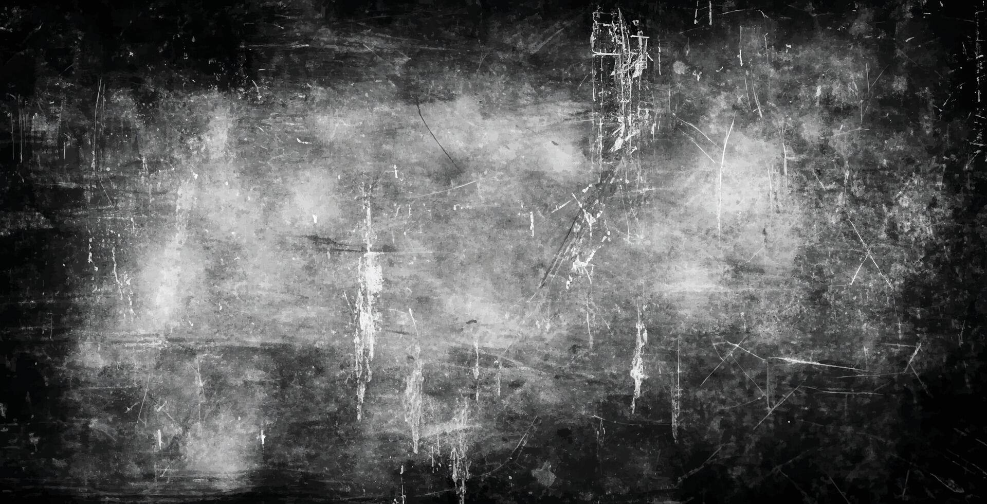 Abstract grunge black and white texture with scratches, stains, and rough distressed surface. Ideal for backgrounds. vector