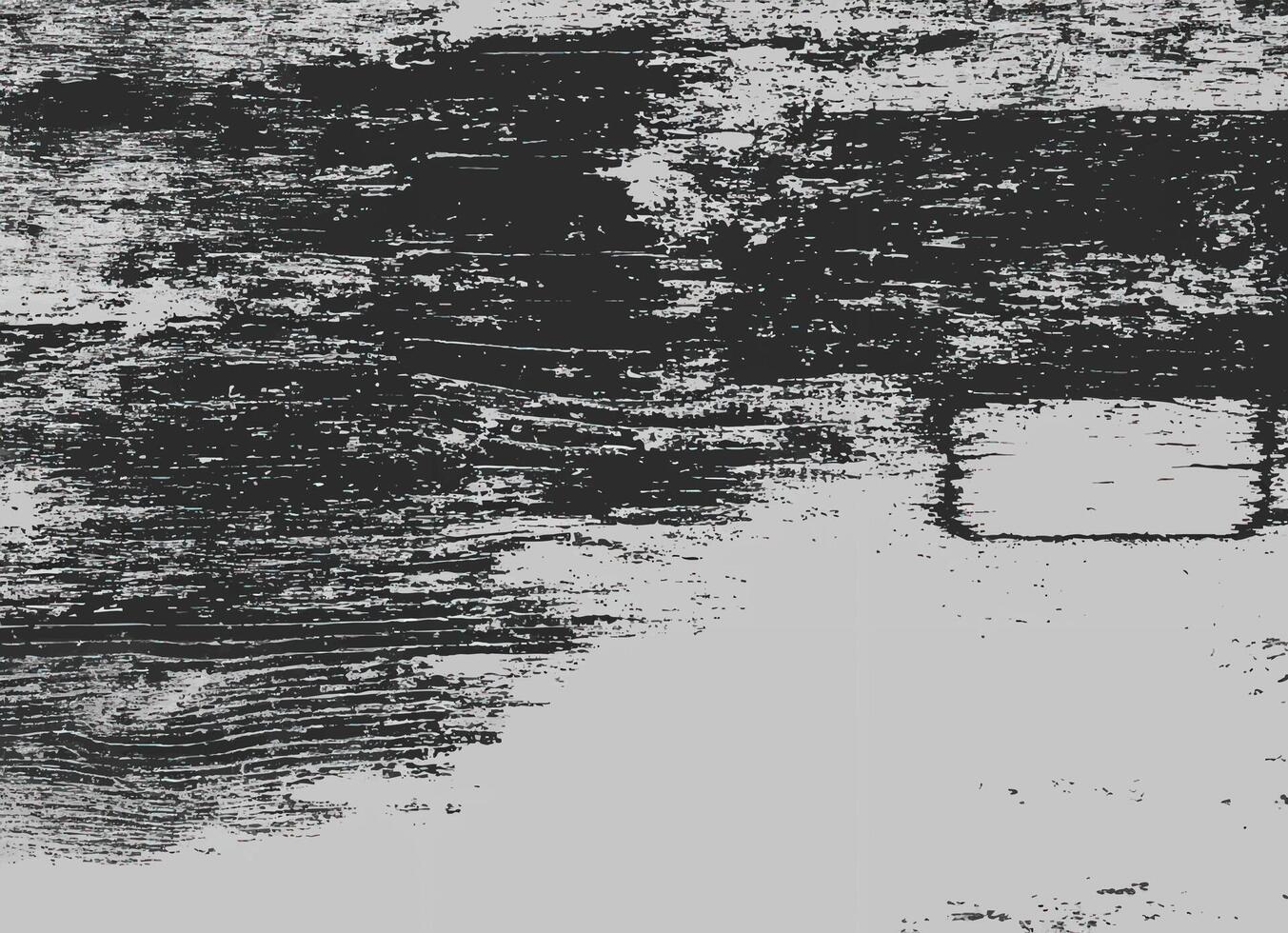 Abstract distressed wood grain texture with a rough grunge effect. High-contrast black and white overlay background. vector