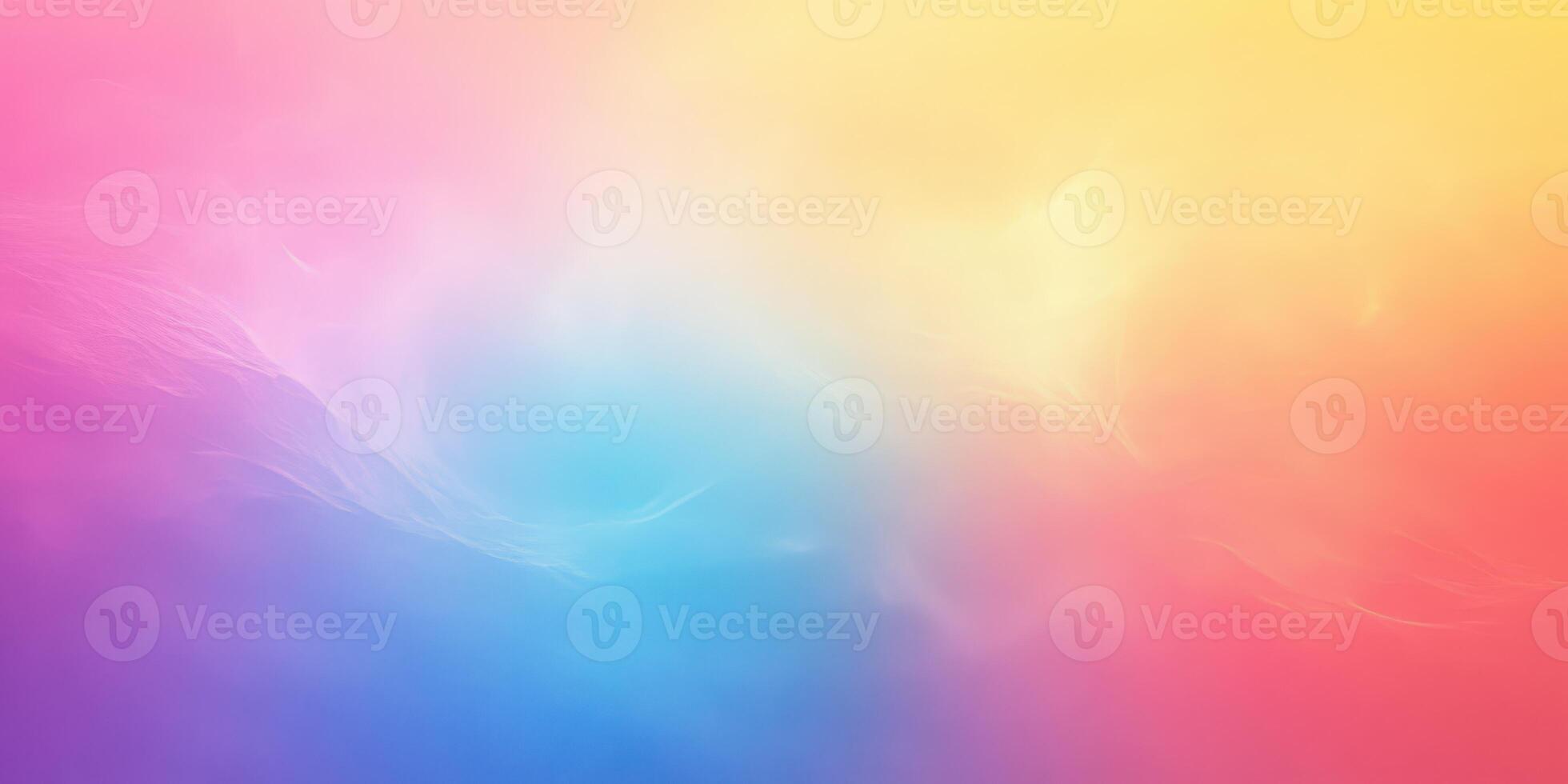 Vibrant abstract gradient with soft hues blending seamlessly in a calming palette of pink, blue, and yellow photo