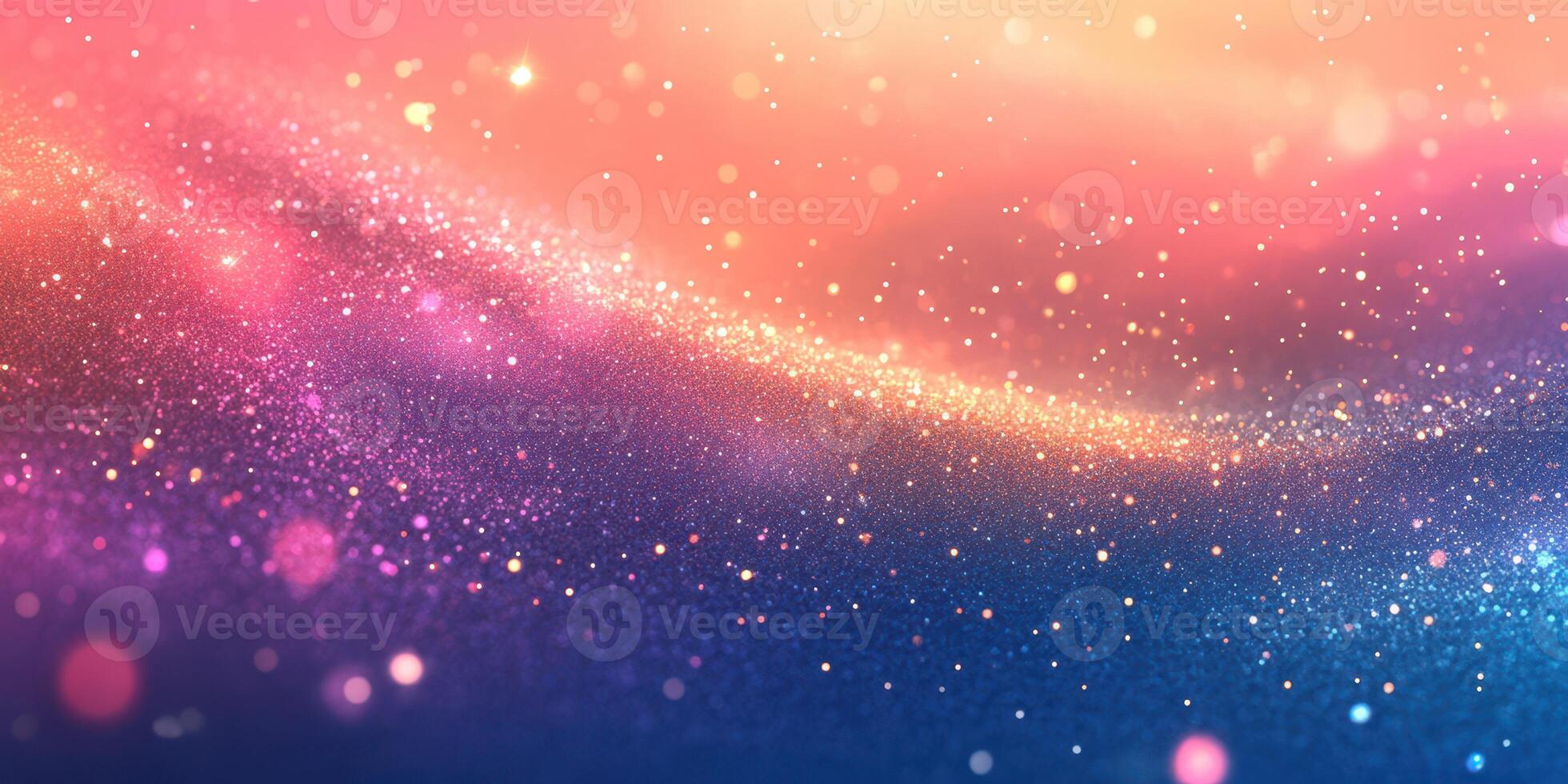 Beautiful cosmic background with vibrant colors and sparkling lights in a dreamy atmosphere photo