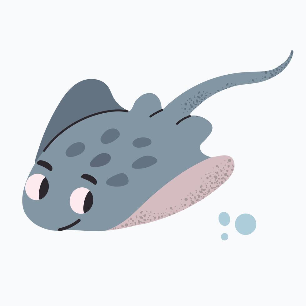 Little Stingray icon clipart avatar logotype isolated illustration vector