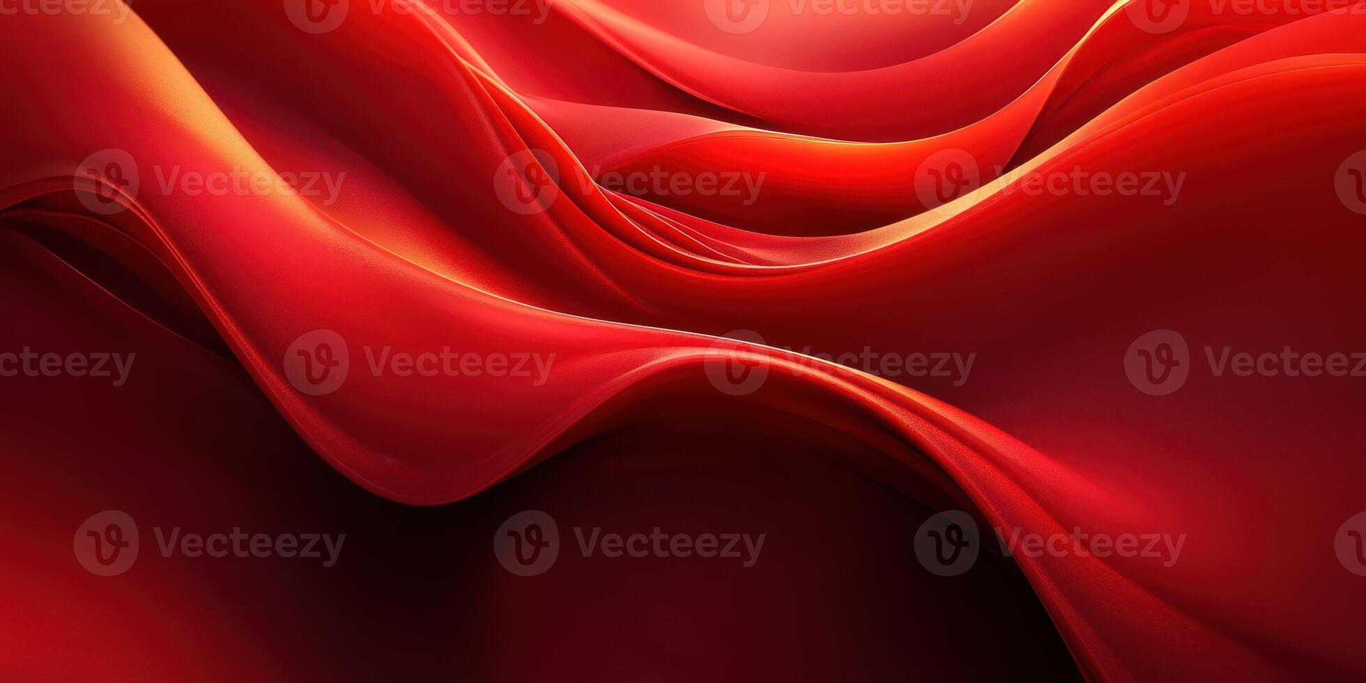 Flowing red waves create a captivating abstract pattern with rich textures and gradients photo