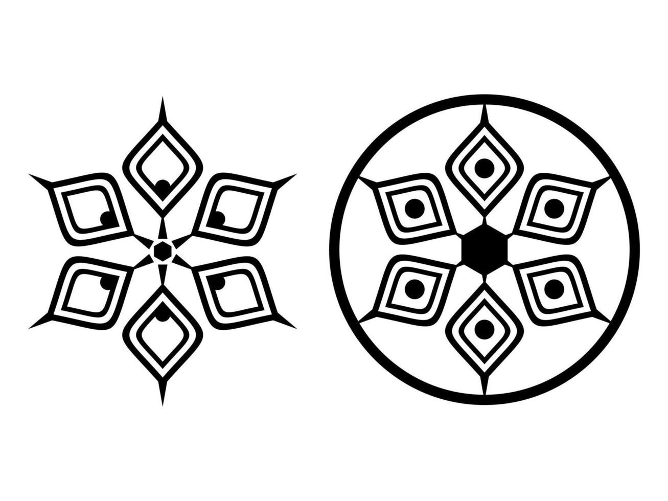 Floral Mandala Ornament Decorative vector
