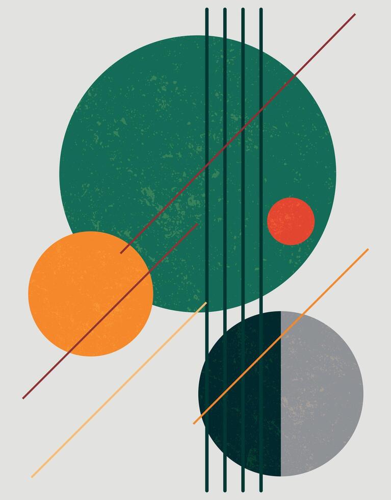 Geometric Abstract Minimalist Modern Art vector