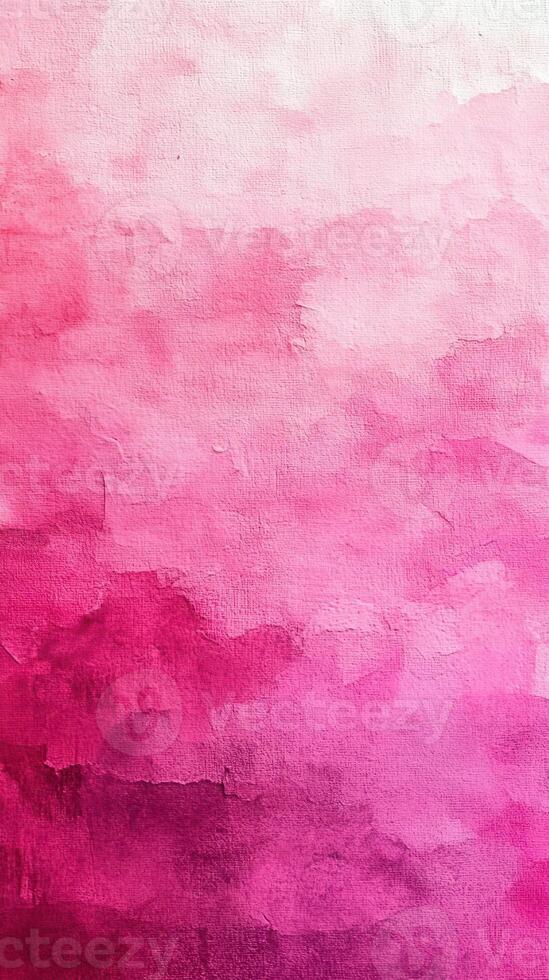 Soft gradient of pink hues blending seamlessly in an artistic watercolor painting created with delicate brush strokes photo