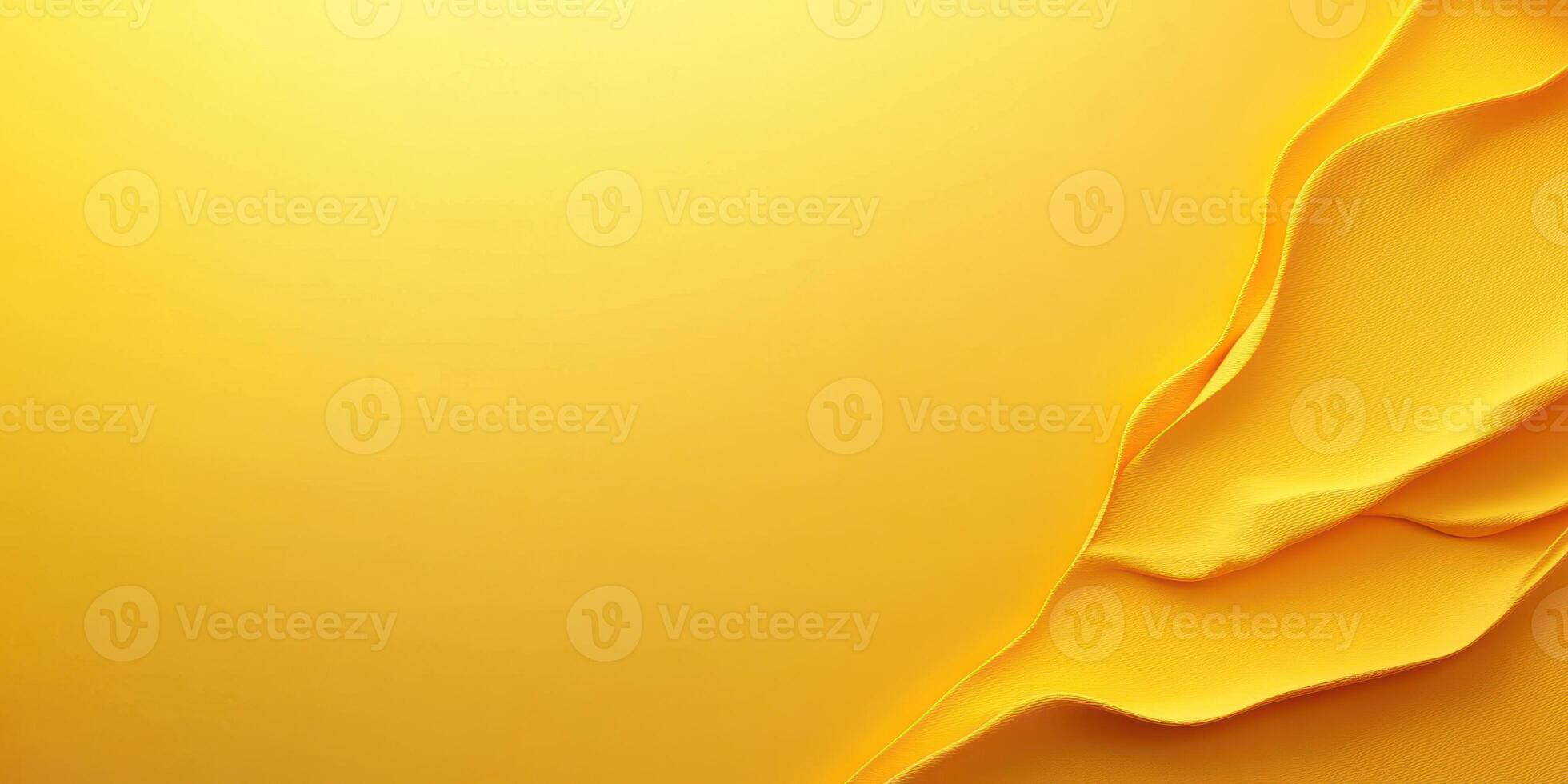 Yellow fabric with elegant folds displaying a smooth texture and vibrant color enhancing creativity in design photo
