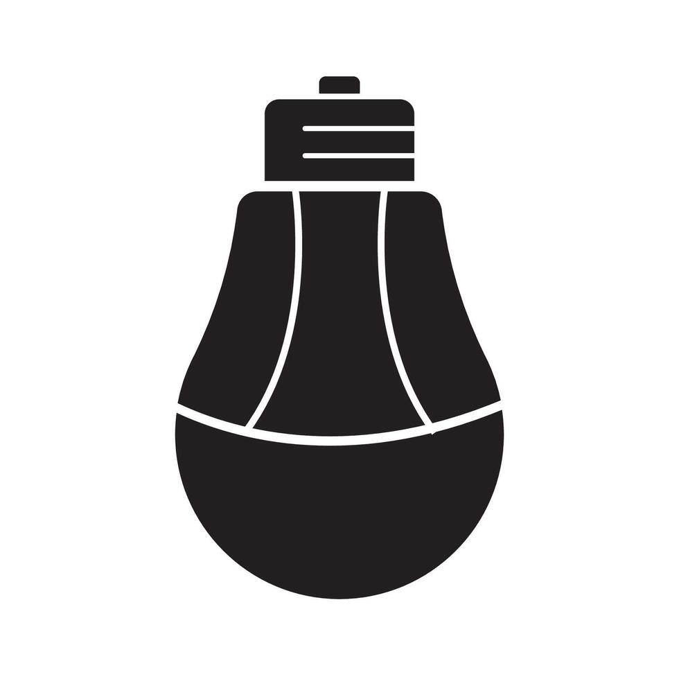 energy saving led lamp icon illustration design template vector