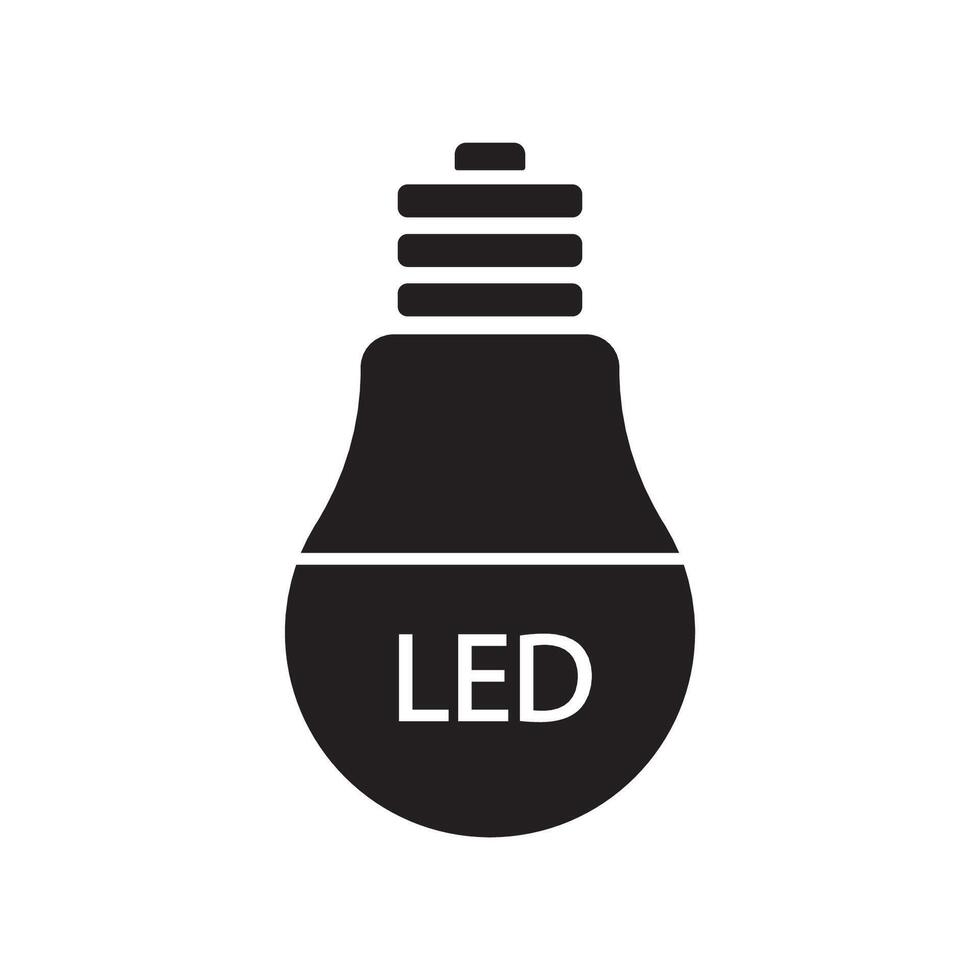 led icon illustration design template vector