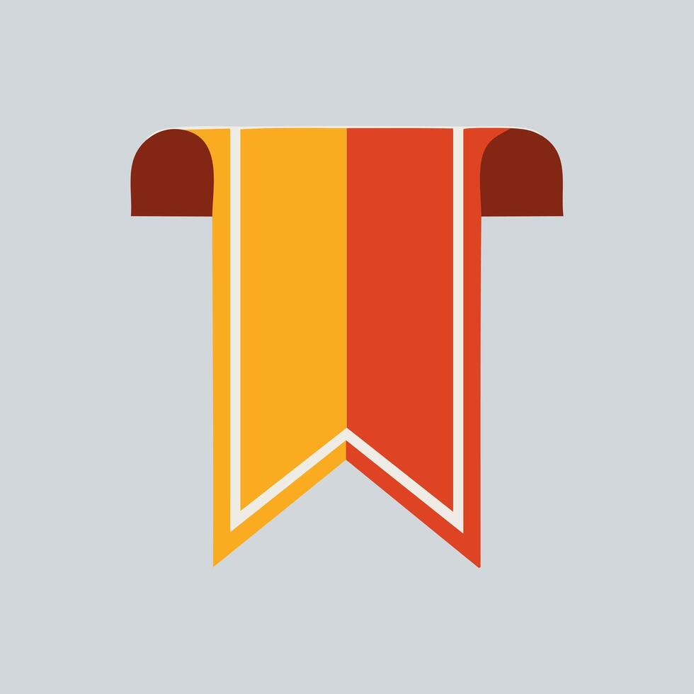 Simple Bookmark Ribbon Icon vector