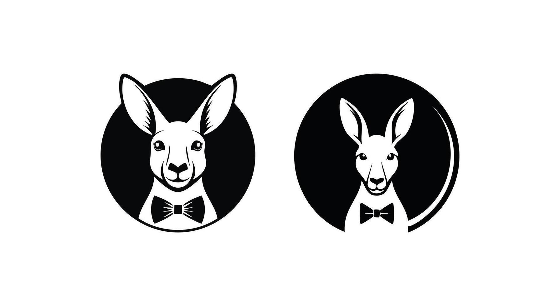 Kangaroo with Bow Tie vector