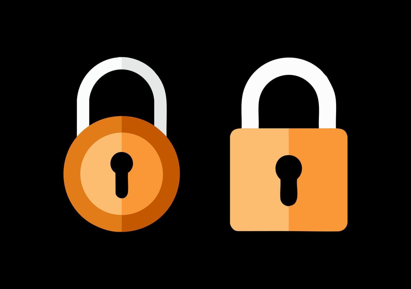 Simple Lock Security Icon vector