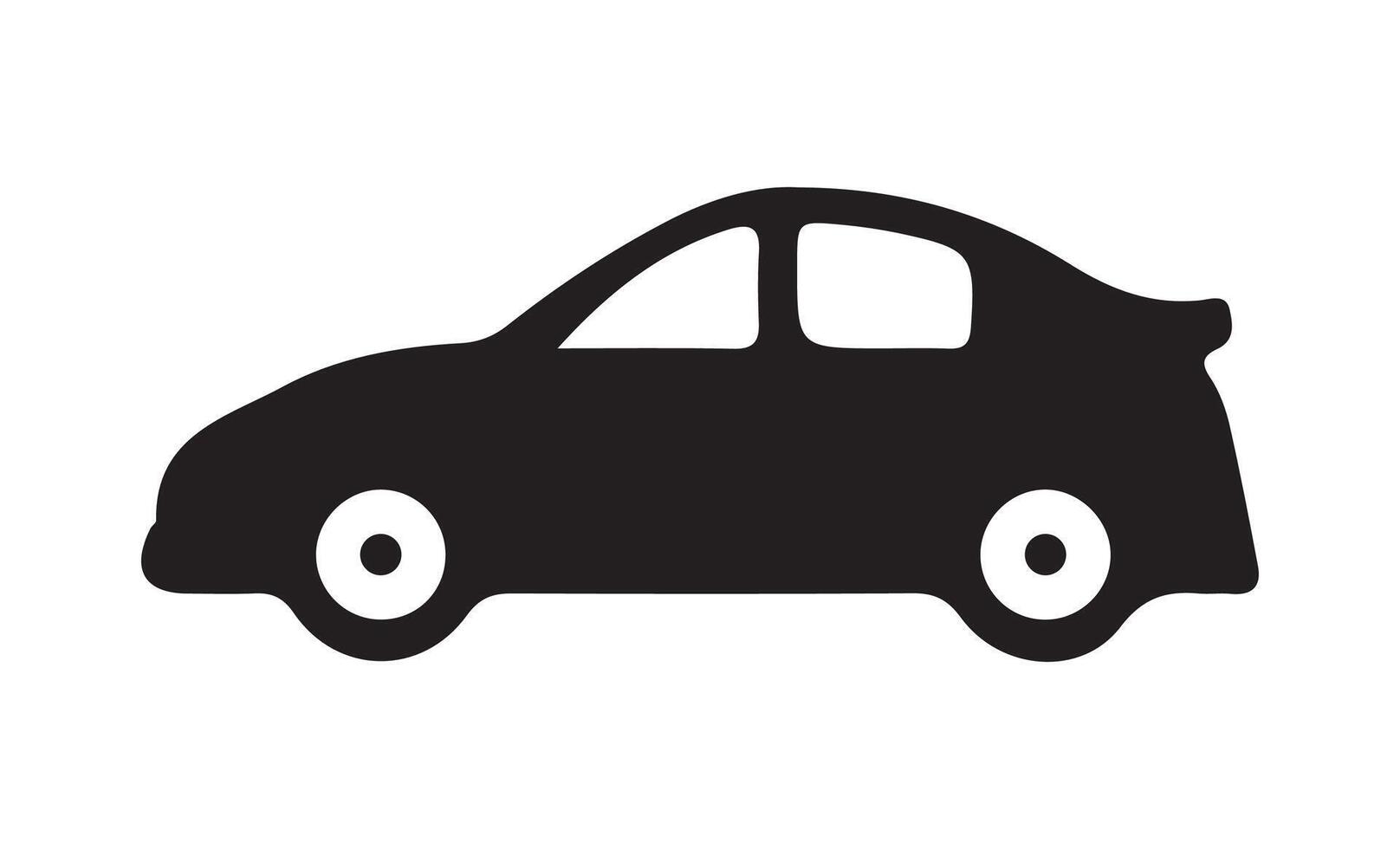 Simple car icon collection isolated on a white background. Front view symbol of auto, vehicle, automobile, sedan, van vector