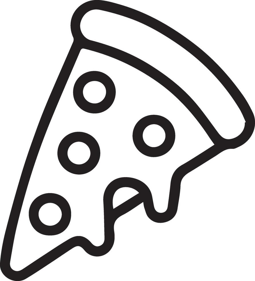 pizza slice and a melted cheese vector