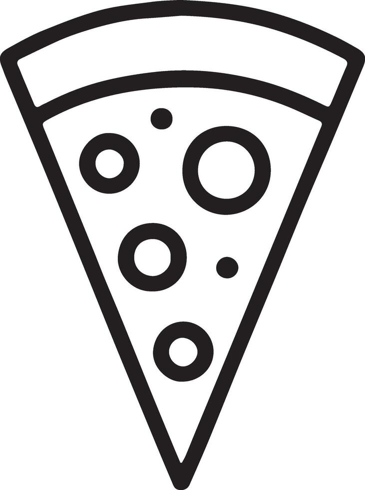 pizza slice icon illustration vector